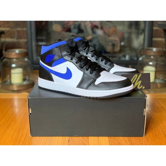 Size 11 Jordan 1 Mid "Racer Blue" - Picture 4 of 5